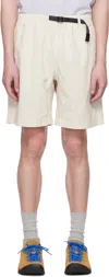 Gramicci Dove Grey Cotton Ridge Bermuda Shorts In Greige