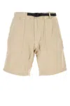 Gramicci Beige Cotton Ridge Bermuda Shorts In Beige