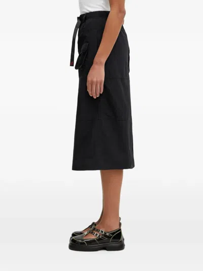 Gramicci Belted Cargo Midi Skirt In Black