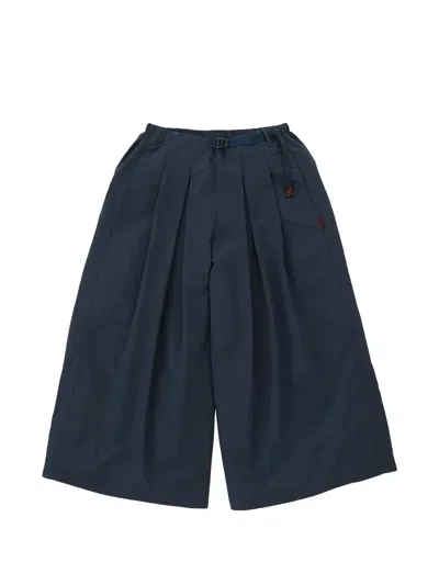 Gramicci Belted Flared Track Pants In Blue