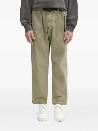 Gramicci Loose Tapered Ridged Pants In Green