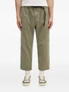 Gramicci Belted Side-pocket Trousers In Green