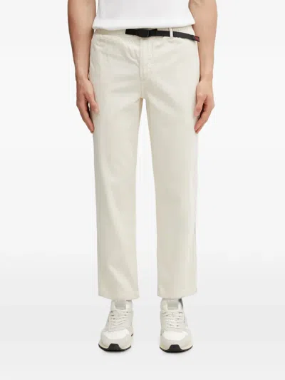 Gramicci Belted Straight-leg Trousers In Animal Print