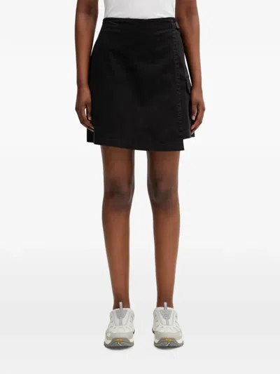 Gramicci Belted Wrap Mini Skirt In Black