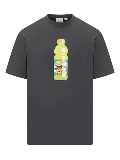Gramicci Black Graphic Crew Neck T-shirt