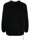 Gramicci Black Logo Crewneck Sweatshirt In Black
