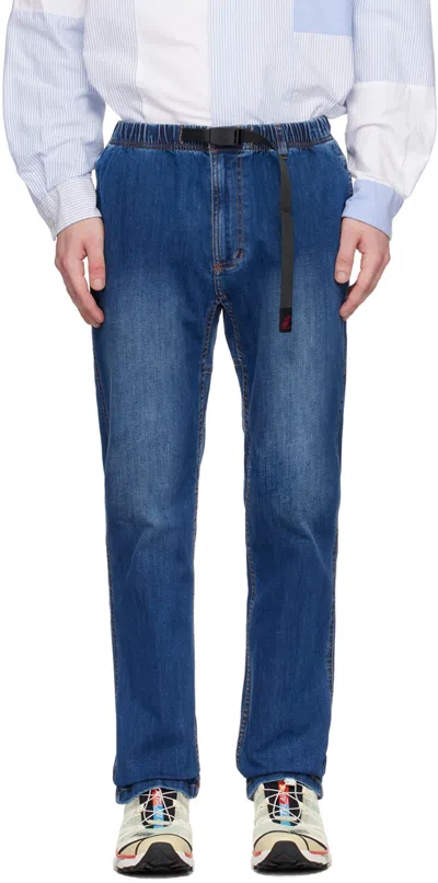 Gramicci Blue Nn Jeans In Dark Used