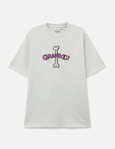 Gramicci Bone Tee  Pigment Dyed In White