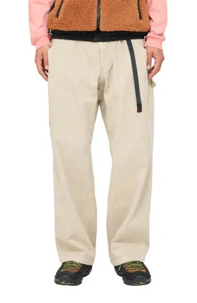 Gramicci Buckle Straight Leg Jeans In Neutral