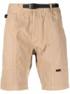 Gramicci Buckled-waist Cotton Shorts In Neutrals