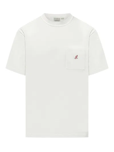 Gramicci Casual Pocket T-shirt With Logo In White