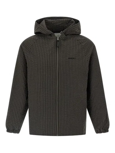 GRAMICCI CHECK-PATTERN HOODED JACKET