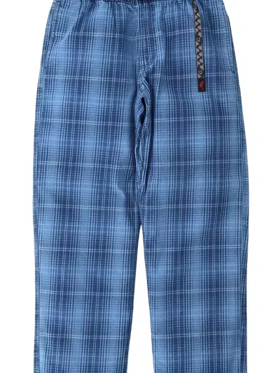 Gramicci Checked Pants In Blue