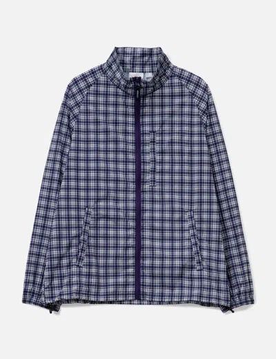 Gramicci Checkered Shell Jacket In Blue