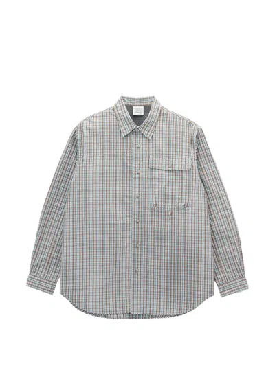Gramicci Checkered Shirt In Gray
