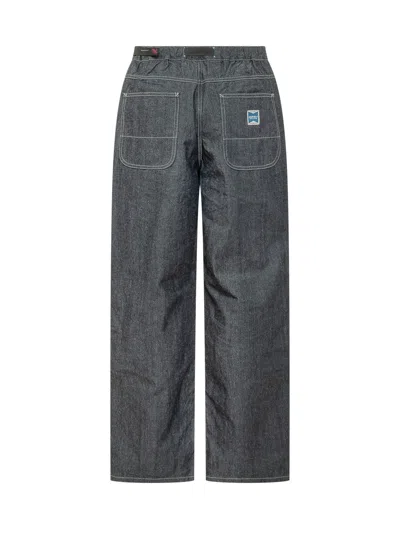 Gramicci Chic Paint-ready Trousers With Adjustable Belt In Navy