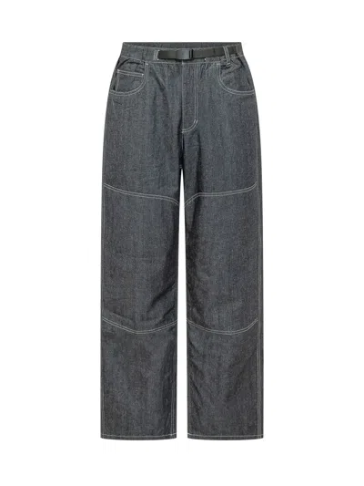 Gramicci Chic Paint-ready Trousers With Adjustable Belt In Navy