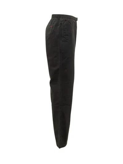Gramicci Classic Relaxed Fit Trousers With Integrated Belt In Black