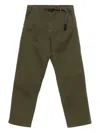Gramicci Elasticated Belt Trousers In Green
