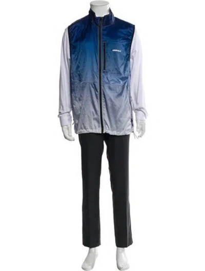 Pre-owned Gramicci Colorblock Pattern Jacket In Blue