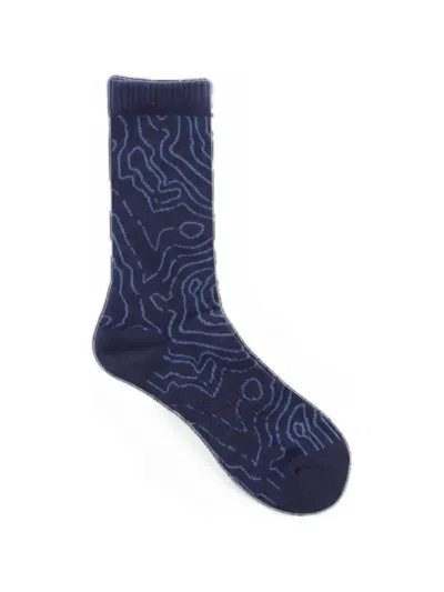 Gramicci Contour Line Socks In Black