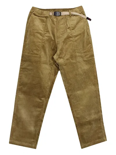 Gramicci Corduroy Tapered Trousers In Gray