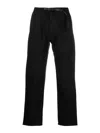Gramicci Mens Double Navy G Pant Straight Cotton-twill Trousers Xl In Negro