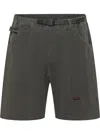 Gramicci Men Dark Grey Solid Shorts In Gray