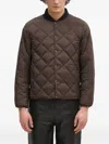 Gramicci Diamond-quilted Bomber Jacket In Brown