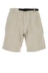 Gramicci Dove Grey Cotton Ridge Bermuda Shorts