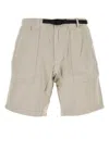 Gramicci Dove Grey Cotton Ridge Bermuda Shorts In Grey