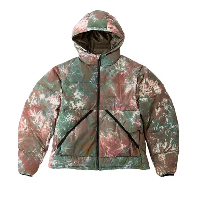 Pre-owned Gramicci Down Puffer Hooded Jacket 'tie Dye' | Multi-color | Men's Size Xl