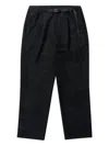 Gramicci Drawstring Buckle-embellished Trousers In Gray