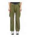 Gramicci Elastic Waist Casual Pants In Green