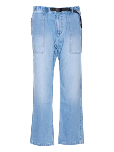 GRAMICCI ELASTIC-WAIST PATCH-POCKET JEANS