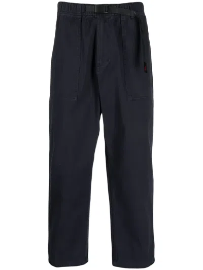 Gramicci Elasticated Drawstring-waistband Trousers In Blue