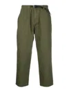 Gramicci Elasticated Drawstring-waistband Trousers In Green