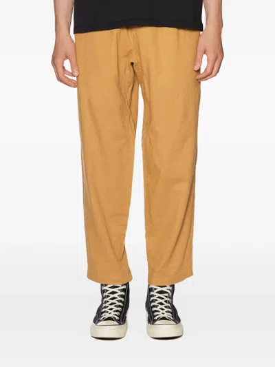 Gramicci Elasticated Tapered Trousers In Brown