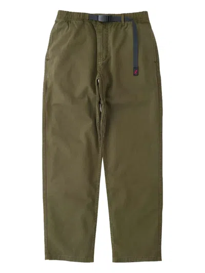 Gramicci Elasticated-waist Buckle Trousers In Green