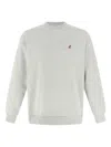 Gramicci Embroidered Crew-neck Sweatshirt In Gray