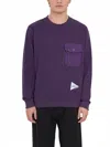 Gramicci X And Wander Crewneck Pocket Sweatshirt