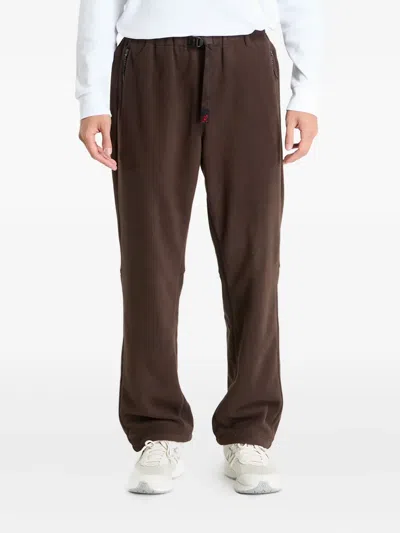 Gramicci Fleece Zip Thermal Trousers In Brown