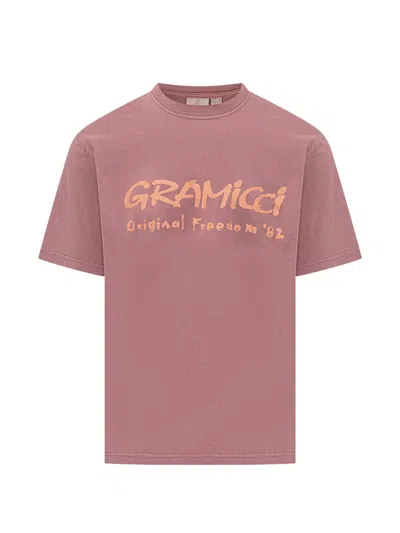 Gramicci Freedom Cotton T-shirt In Pink
