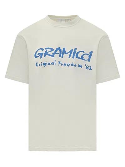 Gramicci Freedom Mini T-shirt With Stampaint Design In Natural Pigment