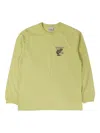 Gramicci Frog-print Long-sleeve T-shirt In Yellow