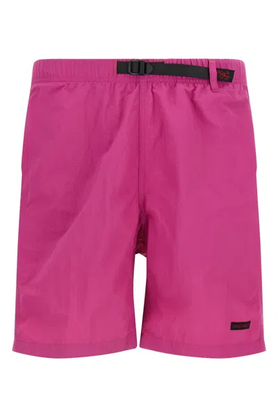 Gramicci Integrated-belt Bermuda Shorts In Pink