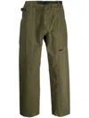 Gramicci Gadget Straight-leg Cotton Trousers In Green