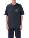 Gramicci Hemp Pigment-dyed Graphic T-shirt In Blue