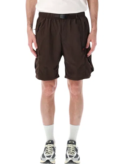 Gramicci Nylon Explorer Cargo Shorts In Brown