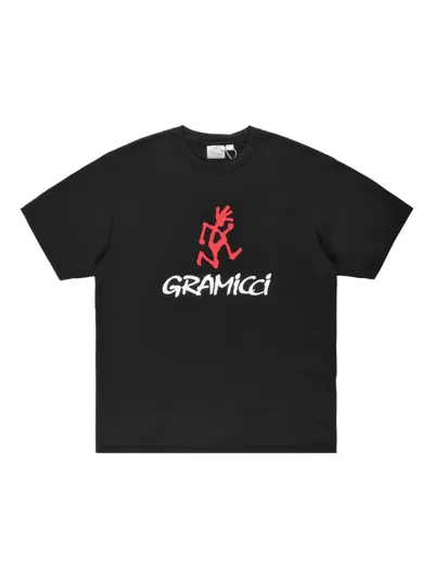 Gramicci Graphic-logo T-shirt In Black